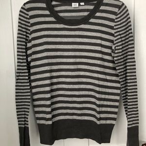 Grey striped sweater
